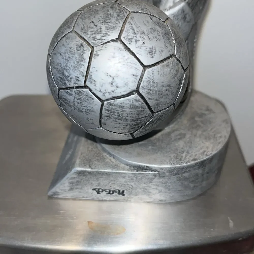 4” Soccer Ball Boot Cleats Trophy Statue Kids Youth Child Decor World Cup Here!